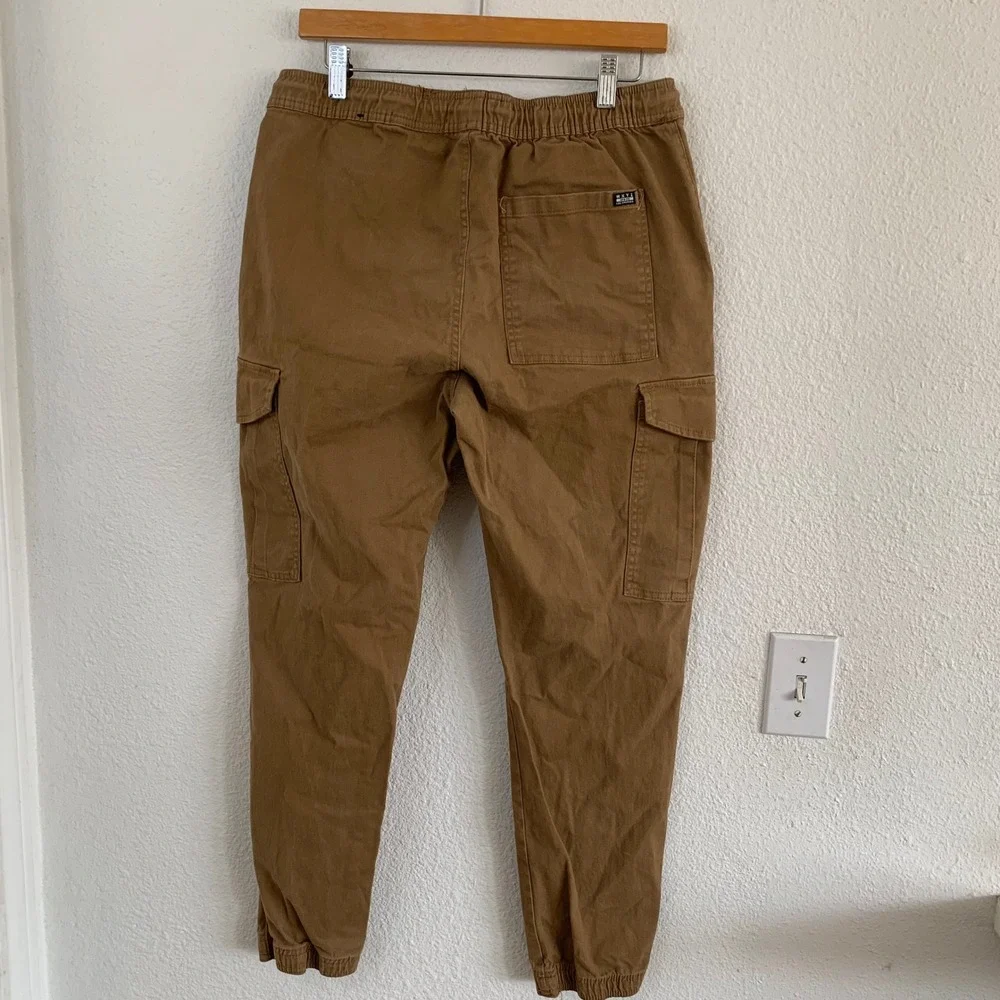 WXYZ MFG CO Los Angeles Mens Brown Cargo Jogger Pants WC527J1 Size M 30x27
